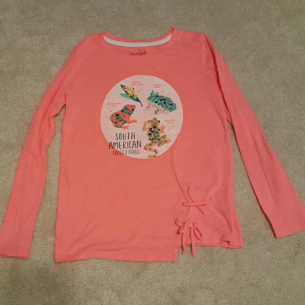 Coral Frog long sleeve t-shirt